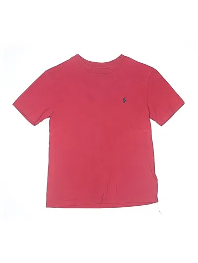 Pre-owned Polo By Ralph Lauren Kids' Short Sleeve T-shirt In Red