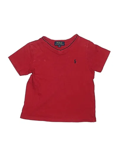 Pre-owned Polo By Ralph Lauren Kids' Short Sleeve T-shirt In Red