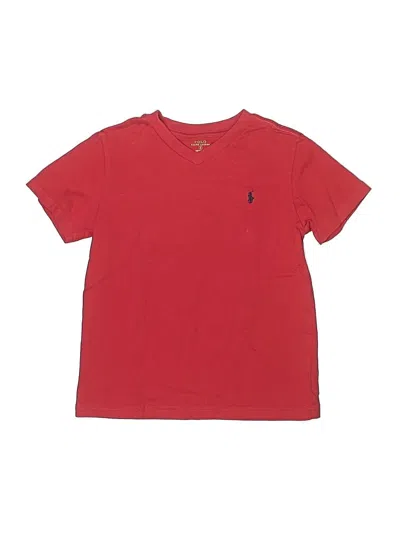 Pre-owned Polo By Ralph Lauren Kids' Short Sleeve T-shirt In Red