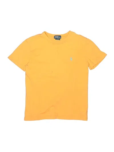 Pre-owned Polo By Ralph Lauren Kids' Short Sleeve T-shirt In Yellow