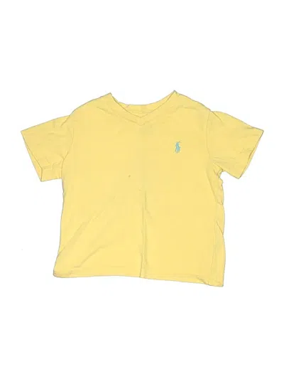 Pre-owned Polo By Ralph Lauren Kids' Short Sleeve T-shirt In Yellow