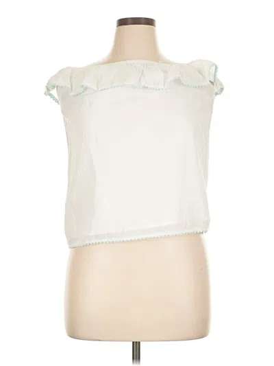 Pre-owned Polo By Ralph Lauren Sleeveless Blouse In White