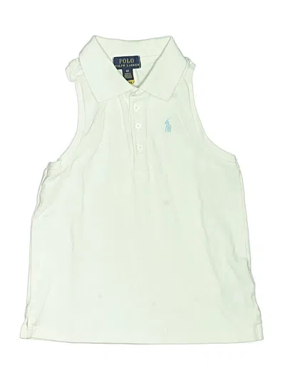 Pre-owned Polo By Ralph Lauren Kids' Sleeveless Button Down Shirt In Green