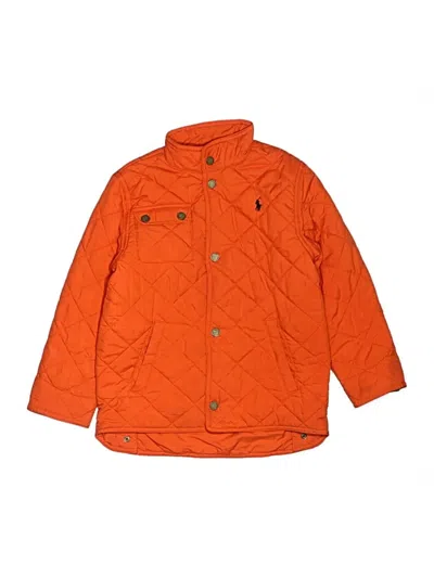 Pre-owned Polo By Ralph Lauren Kids' Snow Jacket In Orange