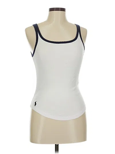 Pre-owned Polo By Ralph Lauren Tank Top White Halter Neckline Tops