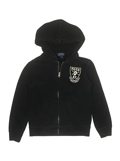 Pre-owned Polo By Ralph Lauren Kids' Zip Up Hoodie In Black