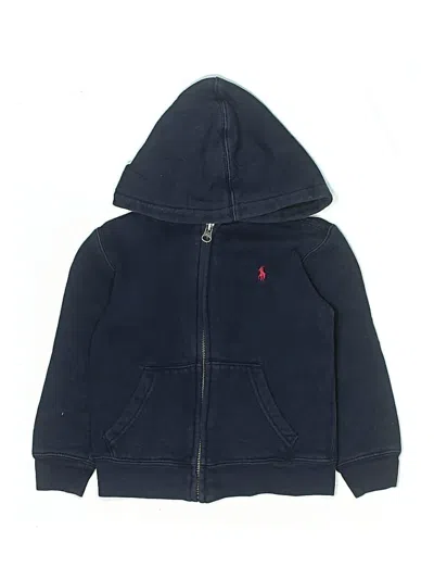 Pre-owned Polo By Ralph Lauren Kids' Zip Up Hoodie In Blue