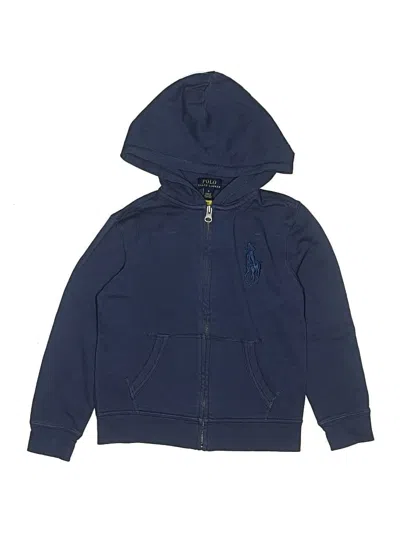 Pre-owned Polo By Ralph Lauren Kids' Zip Up Hoodie In Blue