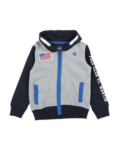 Polo Club St. Martin Babies'  Toddler Boy Sweatshirt Light Grey Size 6 Cotton, Polyester