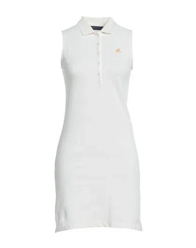 Polo Club Woman Mini Dress Ivory Size M Cotton In White