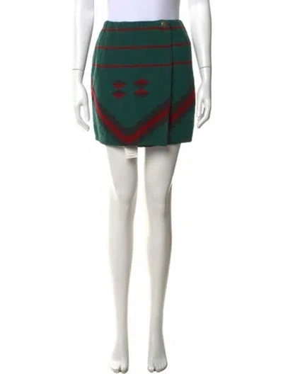 Pre-owned Polo Country Ralph Lauren Vintage Mini Skirt In Green