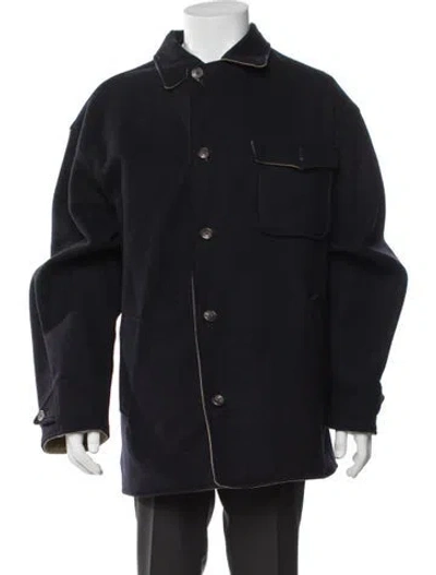 Pre-owned Polo Country Ralph Lauren Wool Jacket In Blue