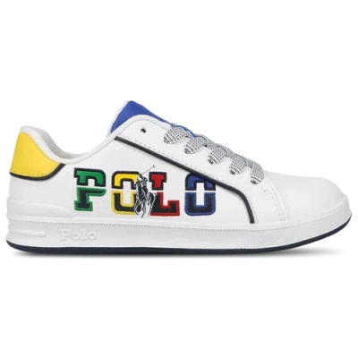 Polo Kids' Girls  Heritage Court Iii Graphic In White/multi