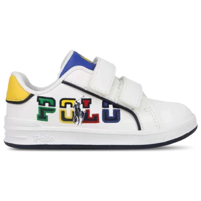 Polo Kids' Girls  Heritage Court Iii Graphic In White/multi
