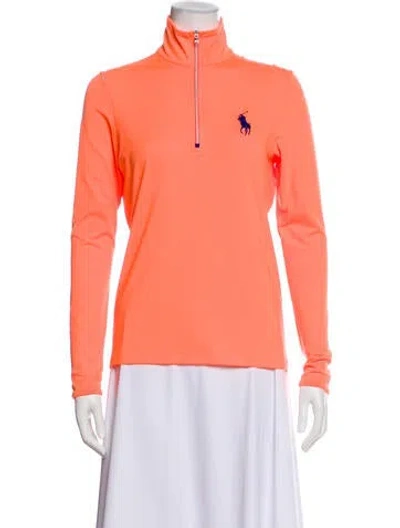 Pre-owned Polo Golf Ralph Lauren Long Sleeve Polo In Orange