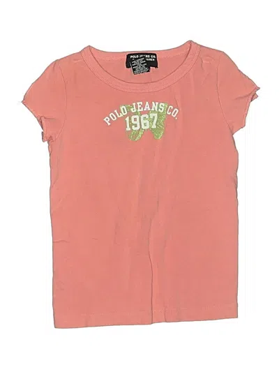 Pre-owned Polo Jeans Co. By Ralph Lauren Kids' Short Sleeve T-shirt In Pink