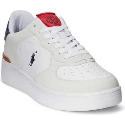 Polo Masters Court Sneaker In White/navy/red