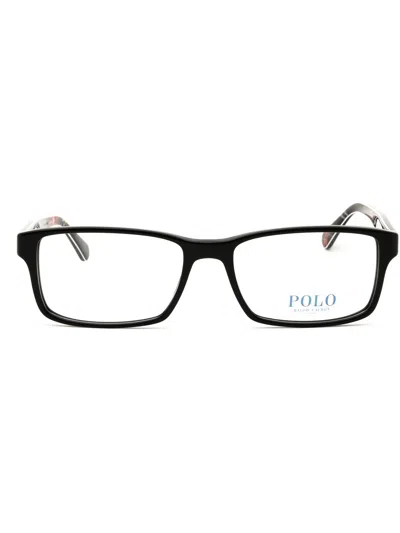 Polo Ph2123 Eyeglasses In Black / Clear Demo Lens