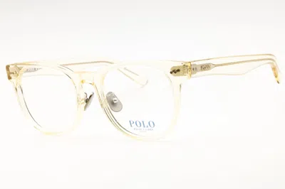Polo Ralph Lauren 0ph2264d Round Plastic Frame Eyeglasses In Champagne