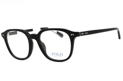 Polo Ralph Lauren 0ph2283u Round Acetate Frame Eyeglasses In Black