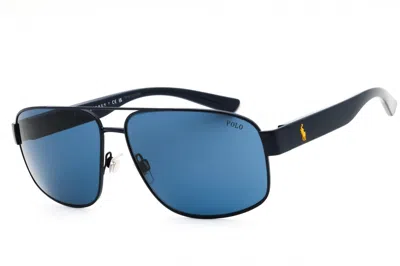 Polo Ralph Lauren 0ph3156 Metal Frame Sunglasses In Blue
