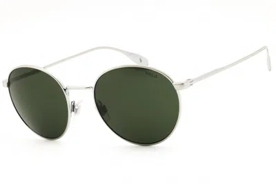 Polo Ralph Lauren 0ph3158 Round Metal Sunglasses In Silver