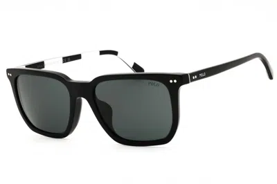 Polo Ralph Lauren 0ph4224f Rectangular Acetate Sunglasses In Black