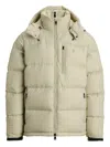 Polo Ralph Lauren Nylon Insulated Down Jacket In Neutral