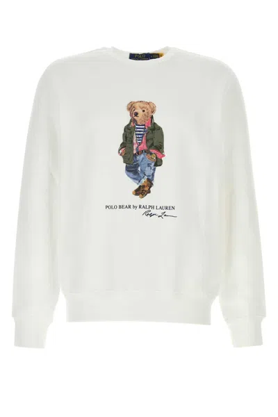 Polo Ralph Lauren White Cotton Blend Sweatshirt