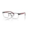Polo Ralph Lauren 54mm Rectangle Optical Glasses In Black