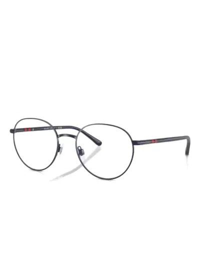 Polo Ralph Lauren 1236 Vista Round-frame Glasses In Black