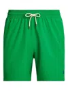 Polo Ralph Lauren 5.75-inch Traveler Classic Swim Trunk Man Swim Trunks Green Size Xxl Recycled Poly In Green