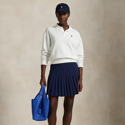 Polo Ralph Lauren 15" Pleated A-line Performance Skort In Refined Navy