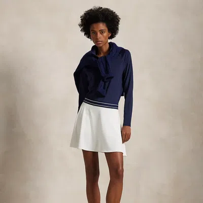 Polo Ralph Lauren 16.5" Flared Skort In Ceramic White Multi