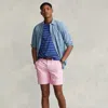 Polo Ralph Lauren 20.3 Cm Stretch Straight Fit Chino Short In Pink