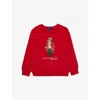 Polo Ralph Lauren Big Boys Polo Bear Fleece Sweatshirt In Rl2000 Red Ho24 Bear