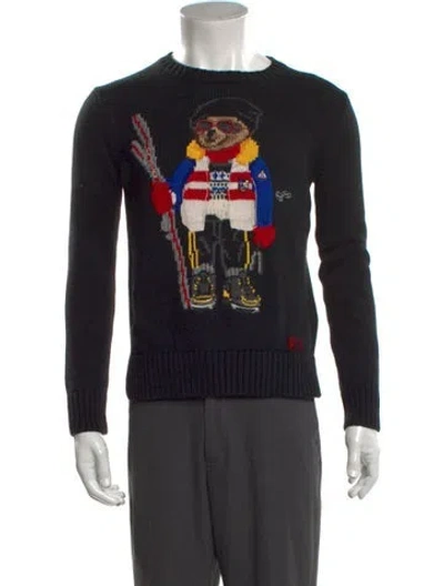 Pre-owned Polo Ralph Lauren 2022 Polo Bear Sweater In Black