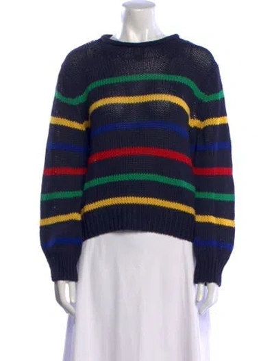 Pre-owned Polo Ralph Lauren 2023 Striped Sweater In Blue