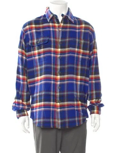 Pre-owned Polo Ralph Lauren 2023 Twill Workshirt Shirt W/ Tags In Blue