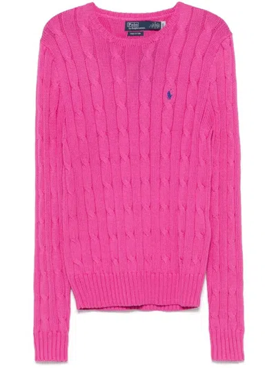 POLO RALPH LAUREN JULIANA LONG SLEEVE PULLOVER,211891640 025 REGATTA PINK