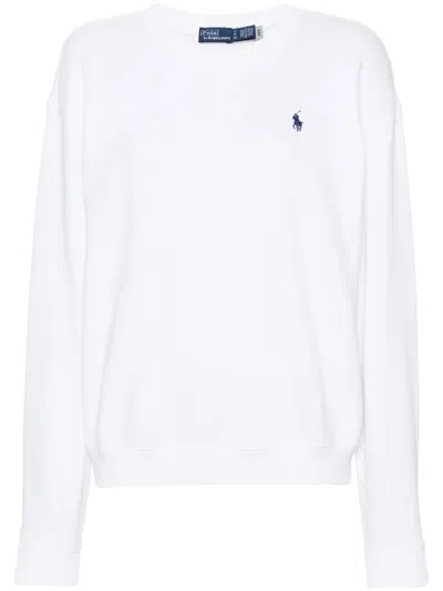 POLO RALPH LAUREN PRL CN PO LONG SLEEVE SWEATSHIRT,211935582 009 WHITE