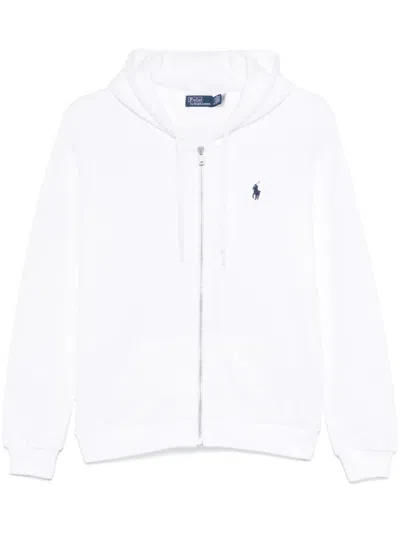 POLO RALPH LAUREN PRL FZ LONG SLEEVE SWEATSHIRT,211935584 008 WHITE