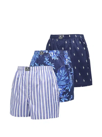 Polo Ralph Lauren 3 Pack Boxer In Blue