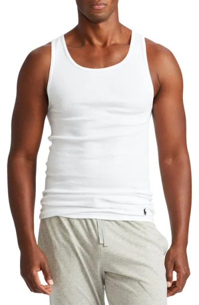 POLO RALPH LAUREN POLO RALPH LAUREN 3-PACK COTTON RIB TANK UNDERSHIRTS