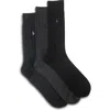 Polo Ralph Lauren 3-pk Dress Socks In Multi