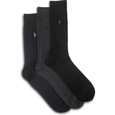 Polo Ralph Lauren 3-pk Dress Socks In Multi
