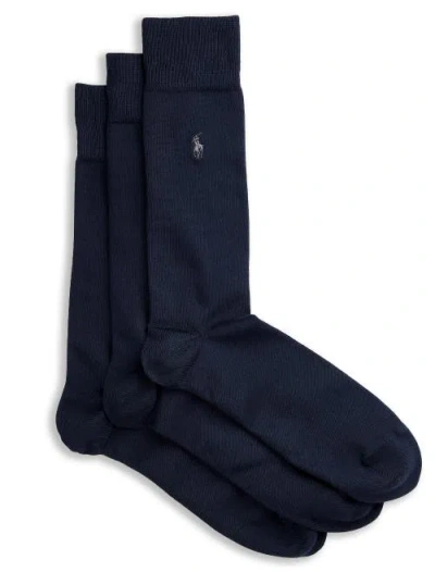 POLO RALPH LAUREN POLO RALPH LAUREN BIG & TALL 3-PK SUPERSOFT CREW SOCKS