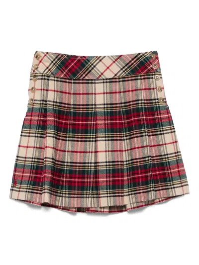 POLO RALPH LAUREN TRTNPLTDSKRT SKIRT FULL,313.951834.001 001 149 CREAM RED MULTI