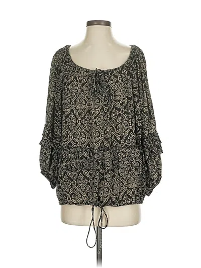 Pre-owned Polo Ralph Lauren 3/4 Sleeve Blouse In Black