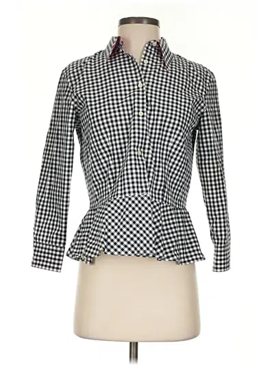 Pre-owned Polo Ralph Lauren 3/4 Sleeve Blouse In Black